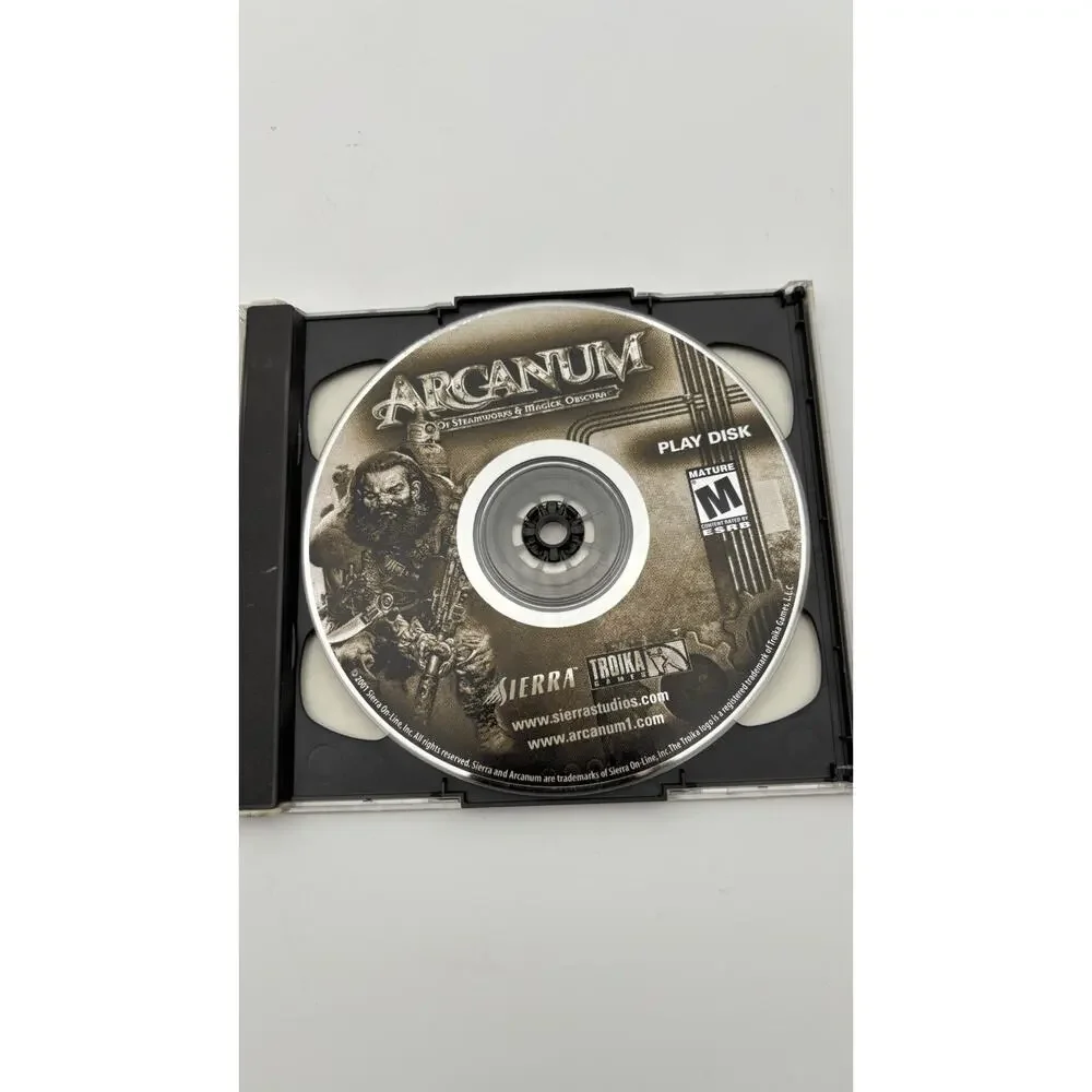 Arcanum of Steamworks & Magick Obscura Sierra Windows 95 / 98 PC CD-ROM Game VG